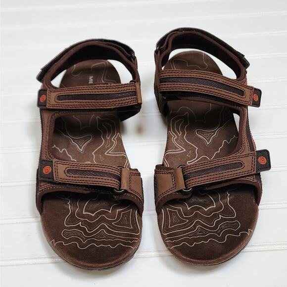 Merrell Men\'s Sandspur Oak Sandals Size 13 Dark Earth Potters Clay main image 8
